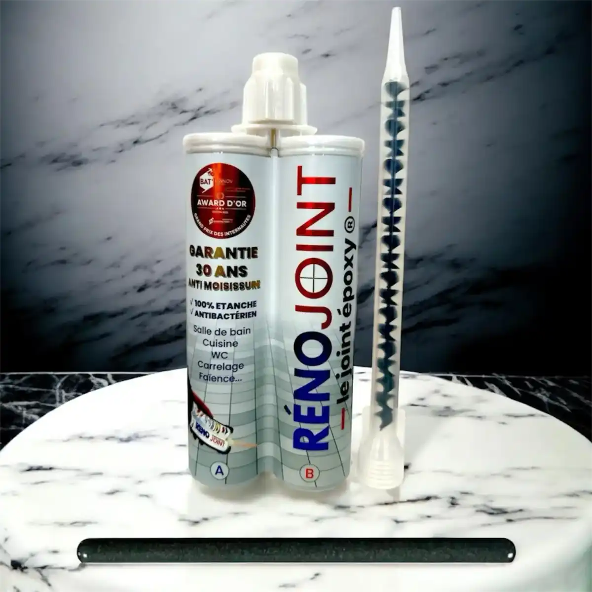 Joint époxy Gris Métal Foncé brillant | RenoJoint
