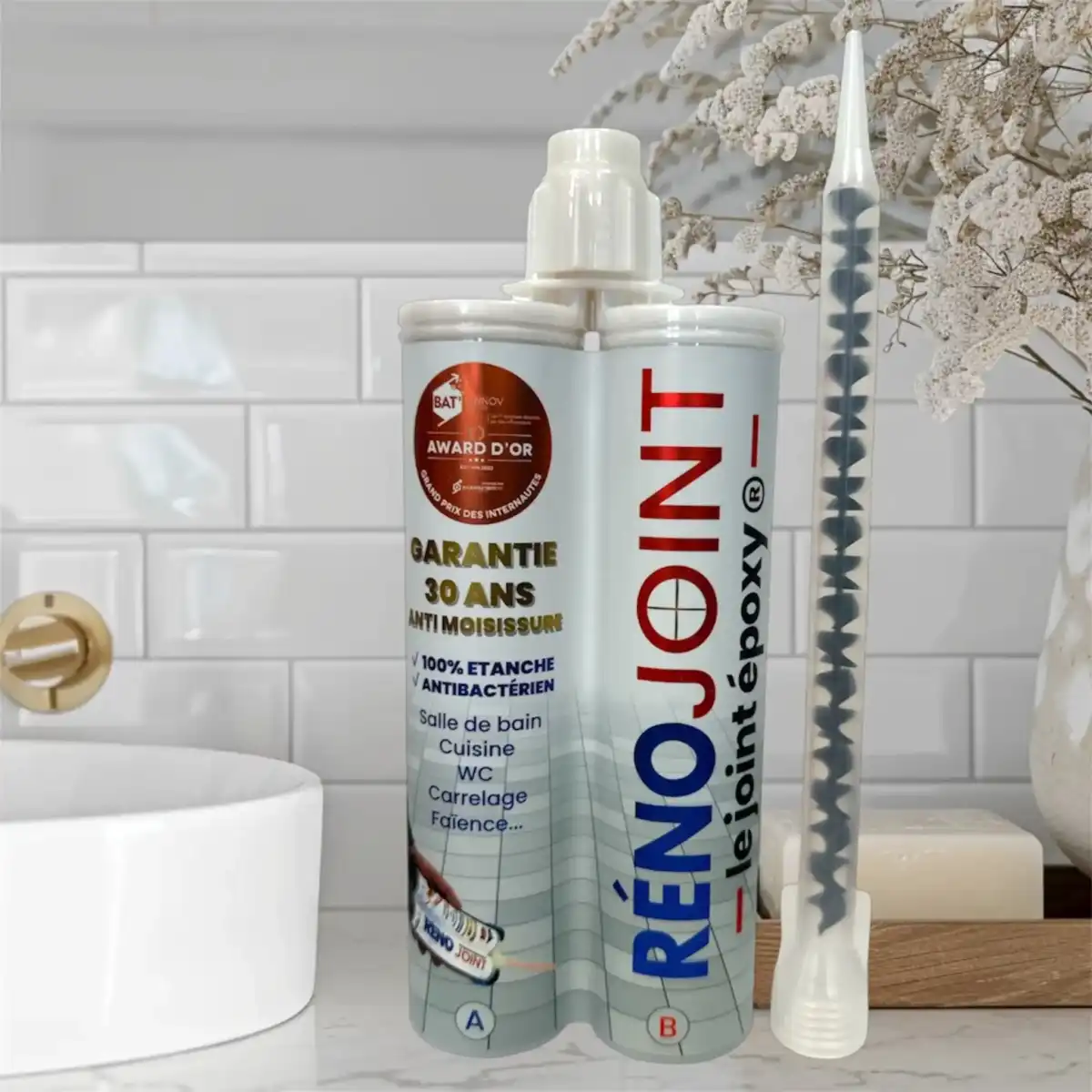 Joint époxy Beige Sable brillant pour carrelage | RenoJoint